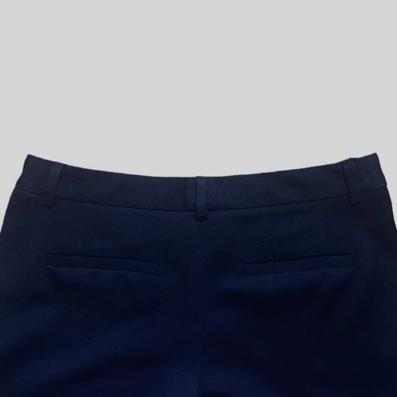 Theory Wide Leg Wool Pants in Navy Blue | Size 2 - Picture 4 of 5